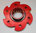Ducati Kettenblattträger rot silber