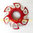 Ducati sprocket carrier red silver