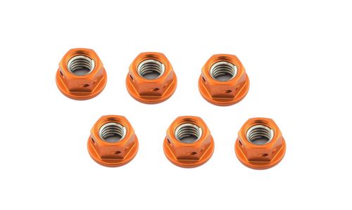KTM sprocket nut kit orange