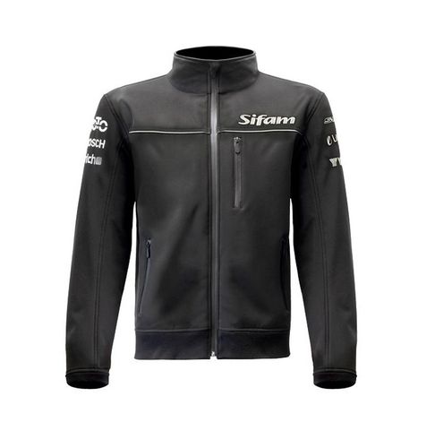 Sifam softshell jacket with labels
